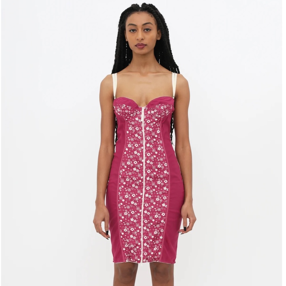 Dolce & Gabbana Pink Sleeveless Bodycon Mini Dress